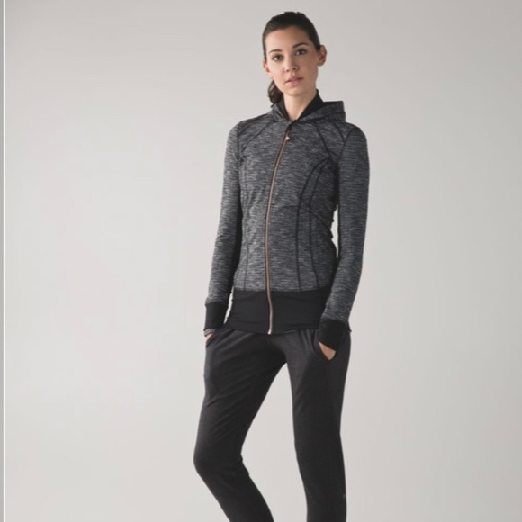 Lululemon Daily Practice Jacket coco pique zip up